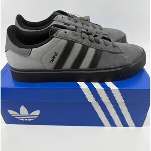 Adidas Originals Campus Vulc Gray Black Sneakers Shoes JQ6359 New 11M/12W